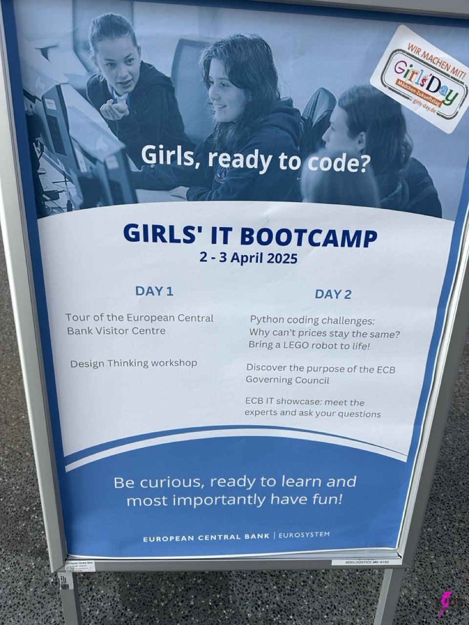 Girls Day 2025 – Design Thinking Workshop in der Europäischen Zentralbank in Frankfurt